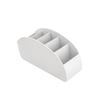 5 Compartments Remote Control Holder Multifunctional Solid Color Makeup Brush Storage Bucket Simple Space-Saving