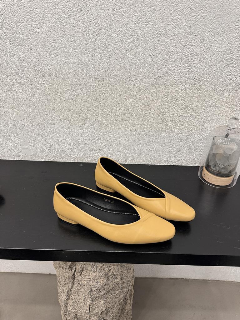 Мода Повседневные Женские Лоферы Осенние Туфли На Низком Каблуке Черные Бежевые Коричневые Желтые Повседневные Шлепанцы Мюли Обувь Женские Мюли Ballte Dance