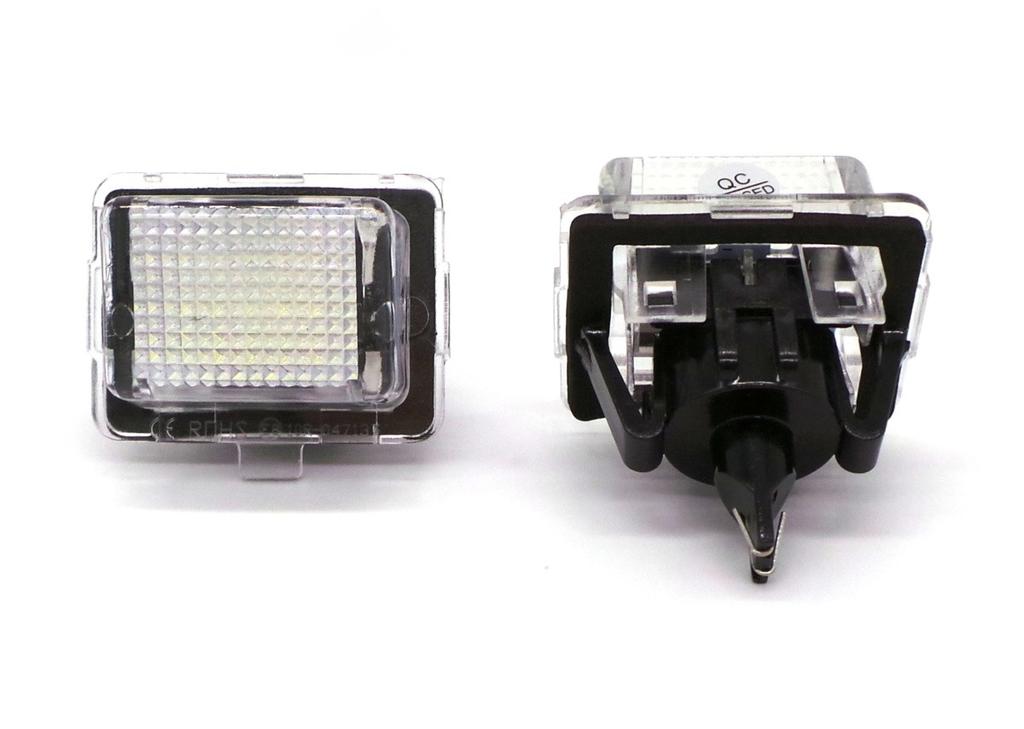 Lampy rejestracji LED 2szt, 12V kompatybilne z Mercedes, Off-Road