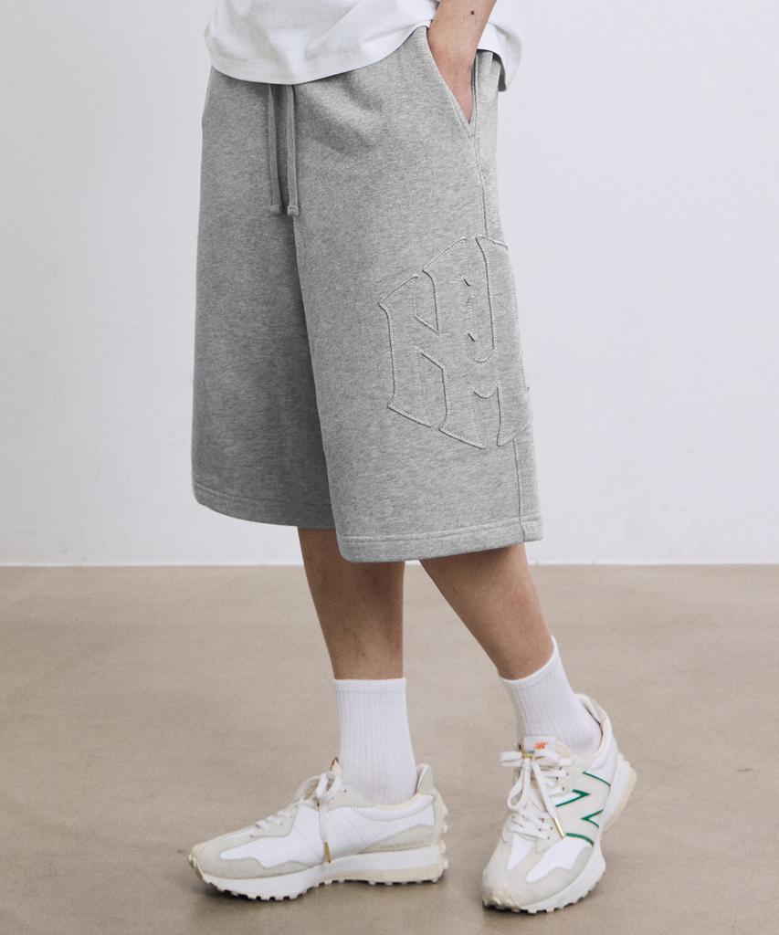 FILLUMINATE Kapital Applique Sweat Shorts - Melange Grey