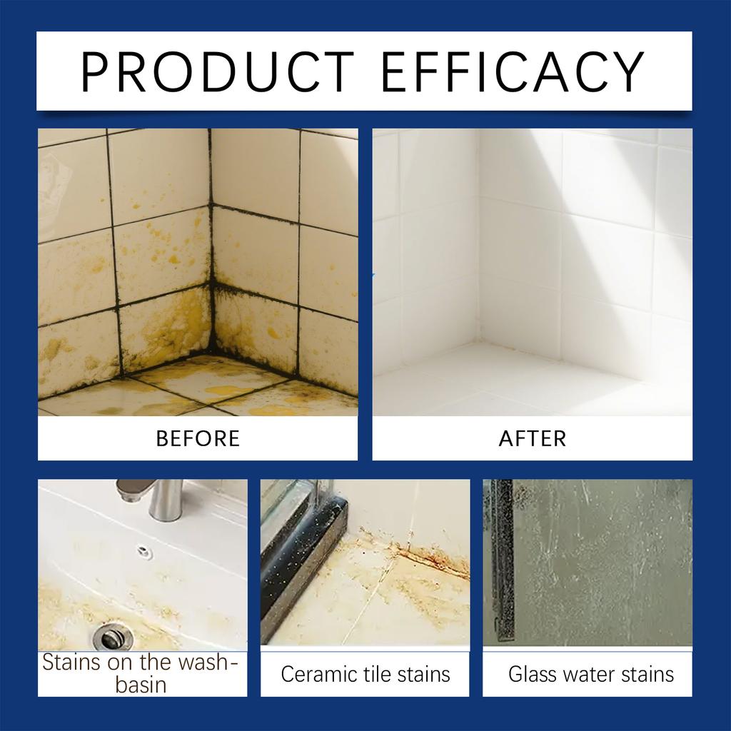 237ml Bathroom Cleaner Spray Multi Surface Tile Grout Soap Scum Remover Shower Glass  Hard Water Stain Jue Fish