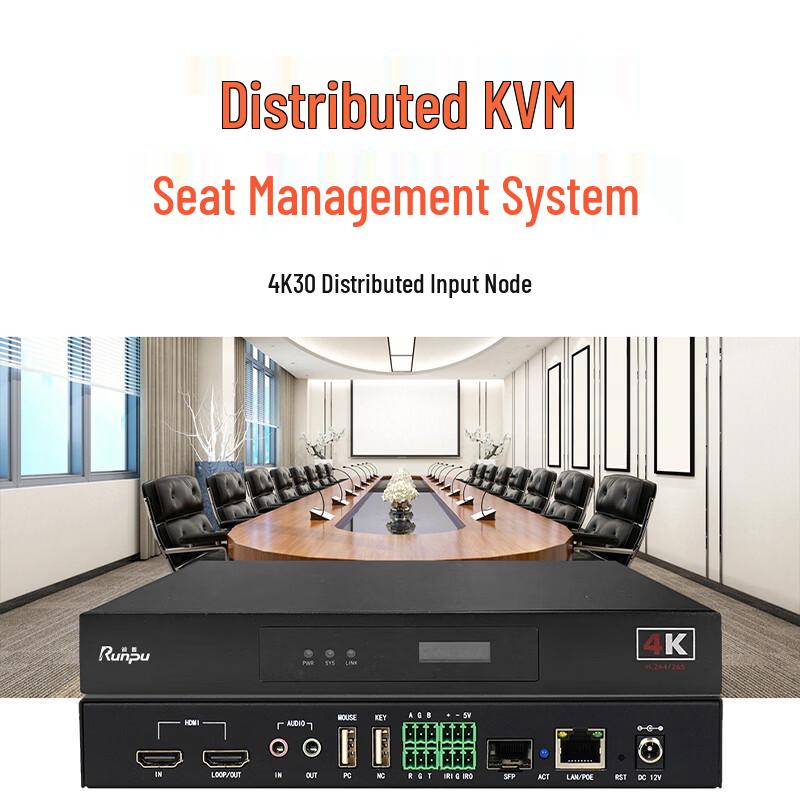 Распределенный KVM-узел ввода-вывода 4K Runpu (Китайская версия)