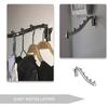 Wall Mount Clothes Hanger Metal Heavy Duty Drying Coat Hook Rotable Clothing Hanging Storage Hook Holder - DD