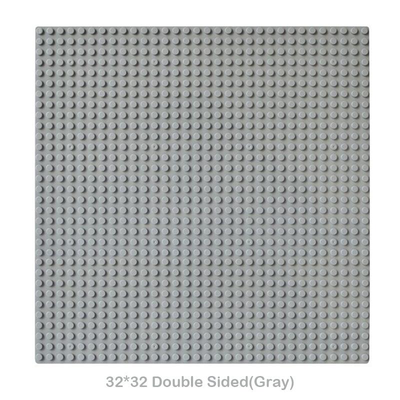 32x32 Dots Double Sided Baseplate for Building Brick 16x16 City Classic Block Plates DIY Plastic Small Block Assembly Part Toy
