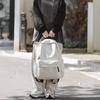 Backpack Unprinted Schoolbag Female College Student Large Capacity Simple Solid Color Backpack Class Commuter Bag Male