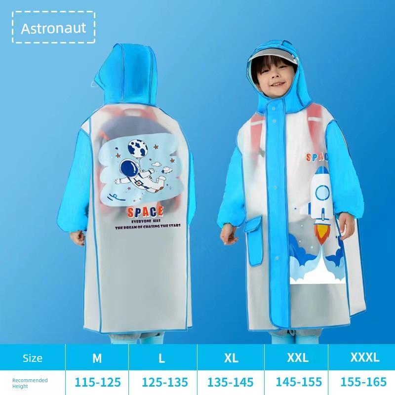 Student Raincoat with Backpack Space, Children's Raincoat, Large Children's Raincoat, Single-Person Full-Body Raincoat, Elementary School Student