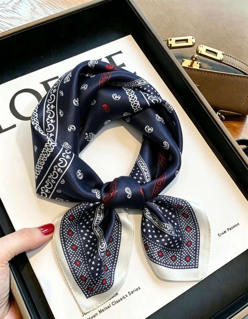 [111 Mulberry Silk] Silk Silk Scarf Spring Fashion Versatile Silk Square Scarf High-end Scarf Women