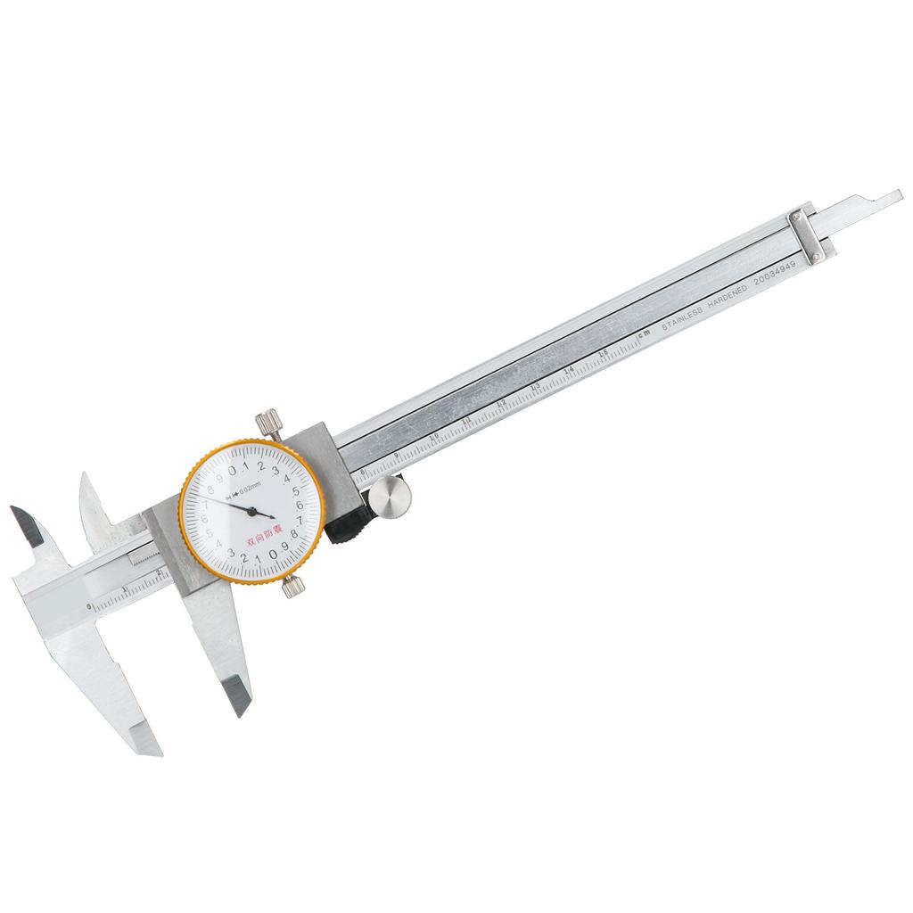 Dial Caliper Vernier 0.02 Double Shock Stainless Steel Manual Measuring Tool 0‑150mm