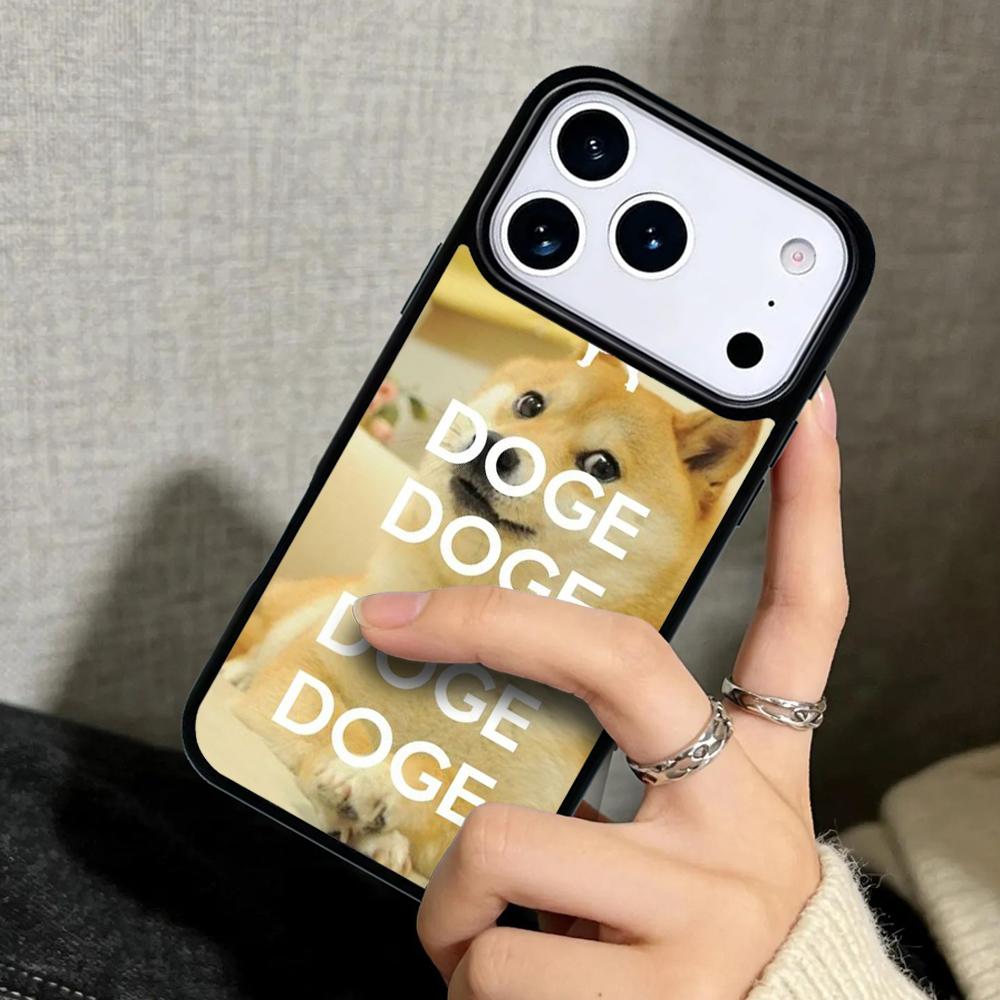 Чехол Case для iPhone 17 Air 16 Pro Max 15 Plus 11 13 Mini 14 12 Задняя крышка телефона Мем Doge Cheems