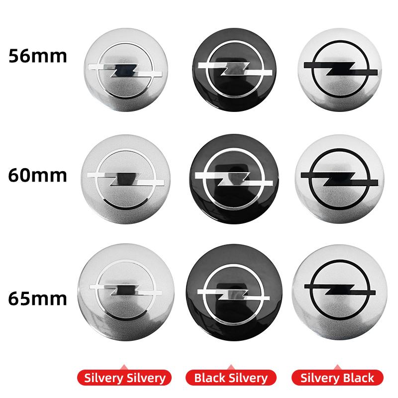 AAAYW1 4pcs 56mm 60mm 65mm Car Wheel Center Stickers Hup Emblem For Opel Insignia Astra J F Antara Meriva Zafira H G Corsa Vectra OPC