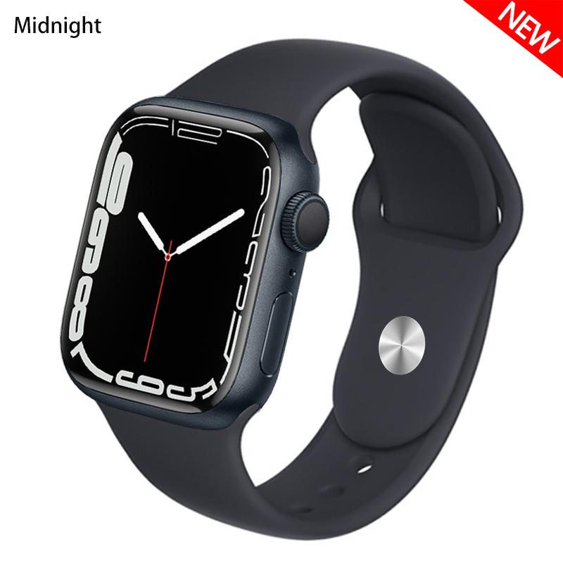 Силиконовый ремешок для Apple Watch Band 41 мм, 44 мм, 38 мм, 45 мм, 40 мм, 42 мм, дышащий ремешок для часов, браслет iWatch series 7, 6, 5, 4, 3, 2, 1