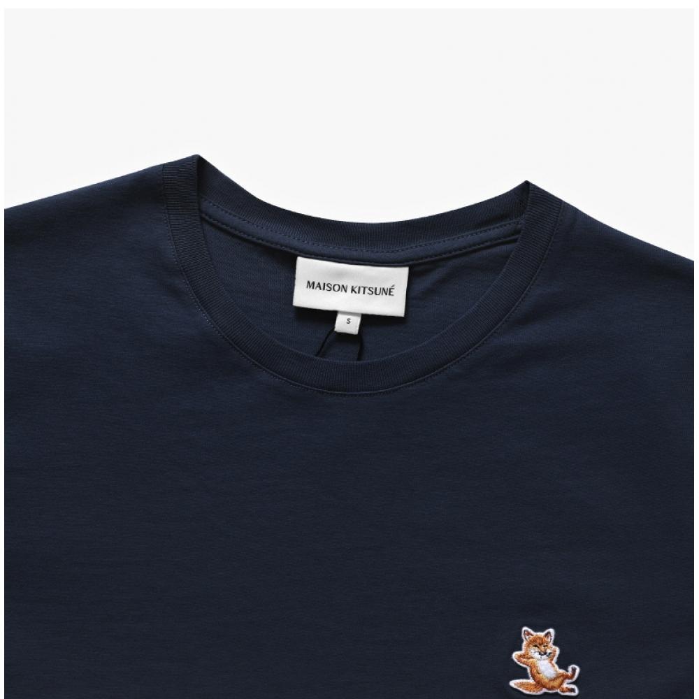MaiSon KitSune Lm00110kj0008 P476 Chillax Fox Patch Men S Short Sleeve Tee