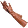 High Quality Ladies Color Lambskin Leather Gloves Length 47cm Winter Warm Fashion Long Gloves