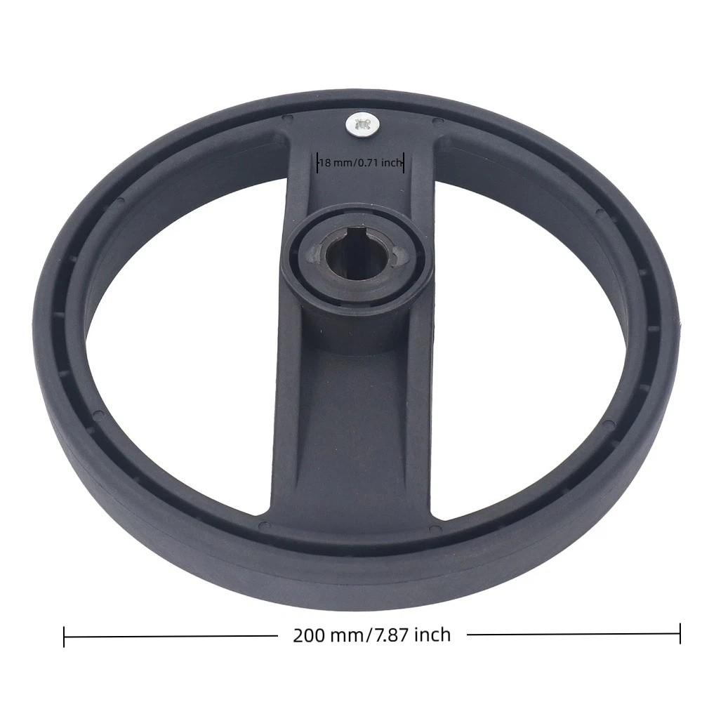 7.87inch Diameter Hand Wheel 200x18mm Revolving Handle Durable Revolving Knob Handle  Lathe Machine