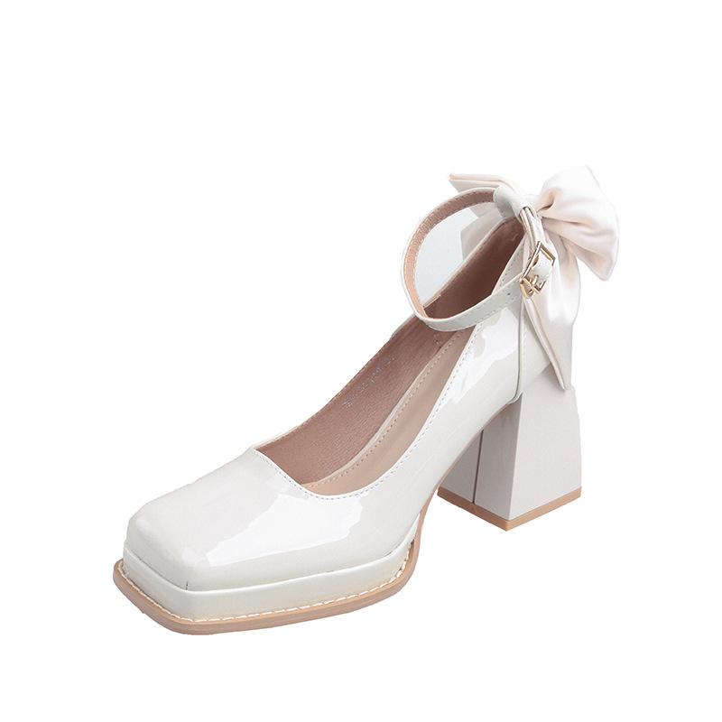 Квадратная голова Мэри Джейн весна и осень новые модные туфли на высоком каблуке Барби принцесса туфли водонепроницаемые платформы высокие каблуки для женщин