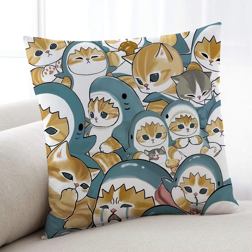 Cute MMofusandES cushion cover Home Bedding Sofa living Room pillowcase Simple Soft Skin Cushion Cover Party Gift
