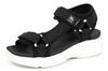 Sports Sneaker Single Black and Size L [Mozu] Sandals, Sole, Belt, Outdoor, Women's, White,