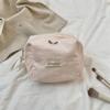 Cute Cosmetic Bag Yellow Pink White Makeup Pouch Portable Travel Toiletry Cosmetic Organizer Storage Bag for Women