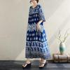 Short Sleeve Plus Size Cotton Vintage Floral New In Dresses for Women Casual Loose Long Summer Dress