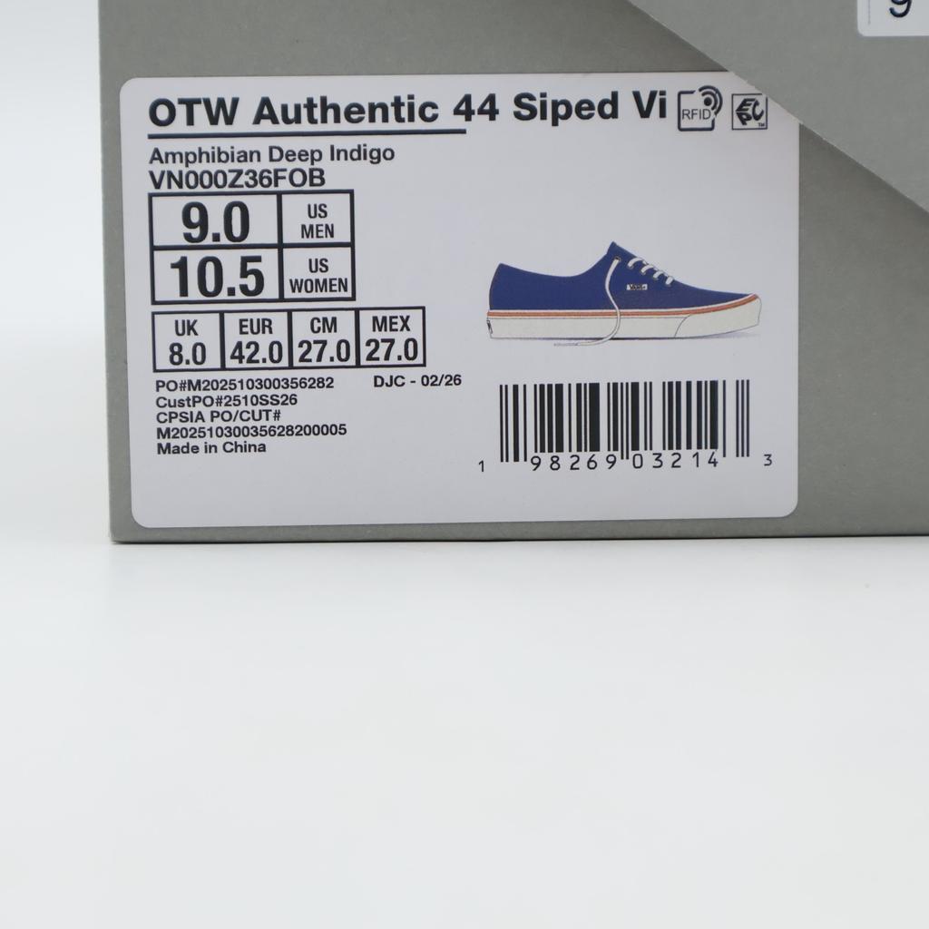 VN000Z36FOB OTW от Vans Authentic 44 с прорезями Vibram Глубокий Индиго (Мужской)