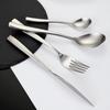 304 Stainless Steel Spoon Hotel High-end High-grade Thickened Spoon Fork Creative Coffee Spoon Sanding Knife, Fork and Spoon Set