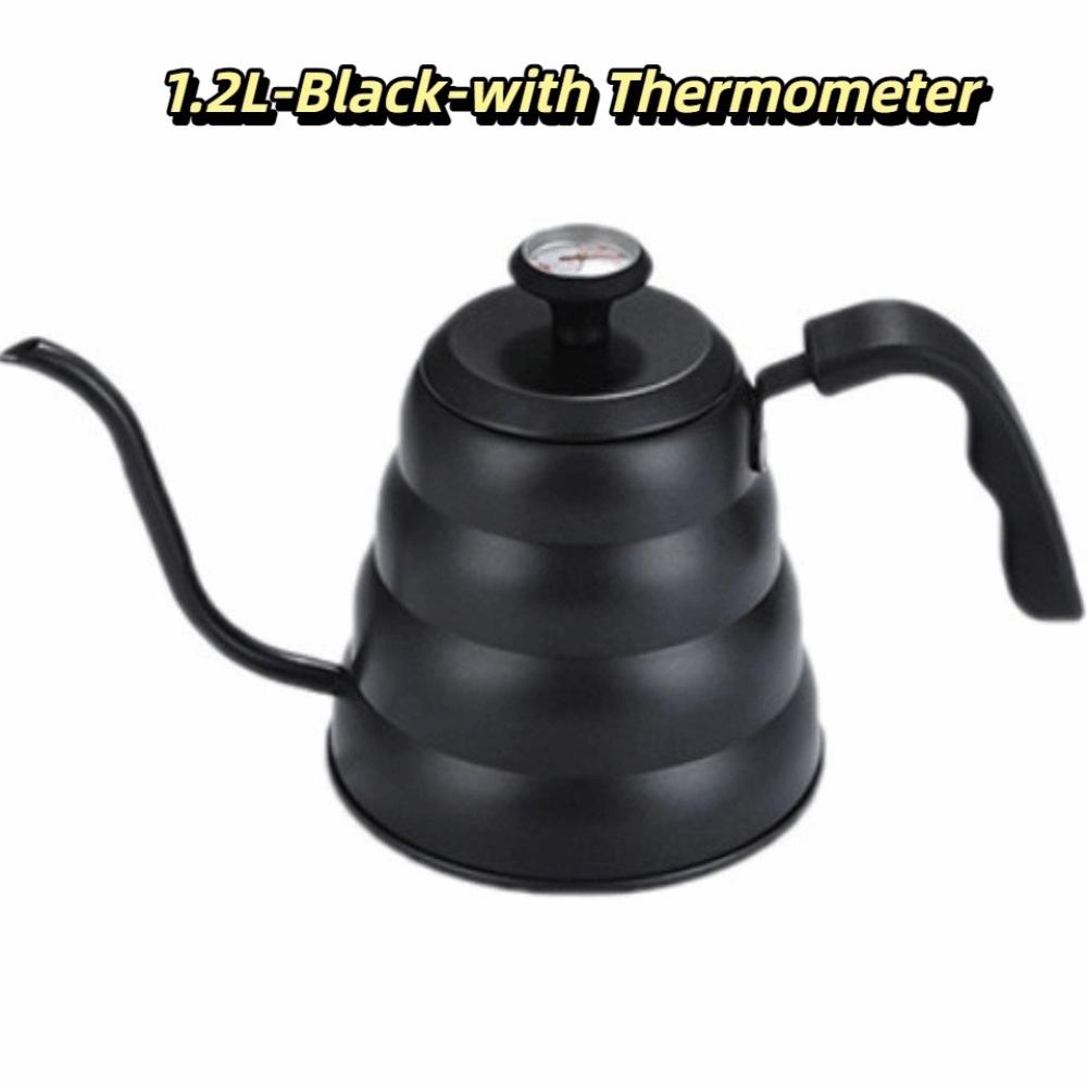 Чайник из нержавеющей стали 304 с гусиным носом, длинным узким носиком, чайник для капельного кофе, заваривания чая