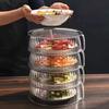 Прозрачная пластиковая крышка для еды с ручкой, универсальная купольная крышка для кастрюль, сковородок, посуды, пылезащитная, штабелируемая, многоцелевой кухонный аксессуар для дома, шведского стола