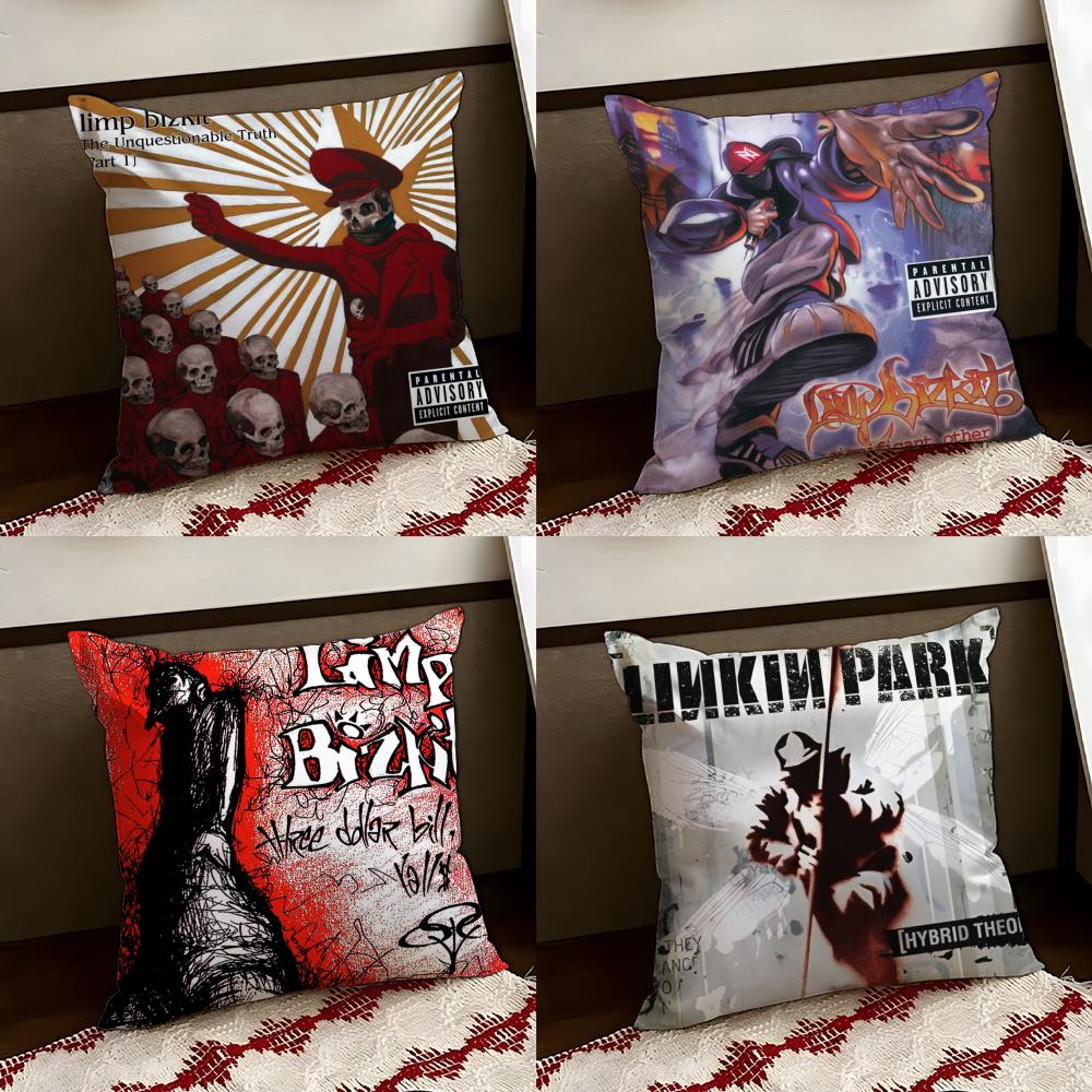 Band LLimp BizkitS Cushion Cover Reversible Soft Durable Pillow Cover Home Car MultiScene Use for Daily Comfort