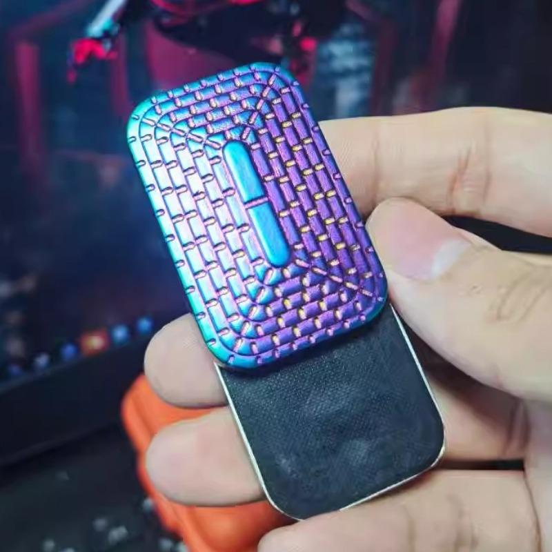 EDC Металлическая Магнитная Карточка-Слайдер Механический Слайдер Нажимная Пластина Сенсорная Игрушка Снять Снять Стресс Снижение Взрослые Креативная