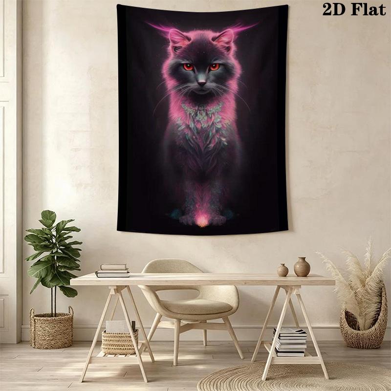 Charming pink cat Pattern Home Decor Tapestry, Wall Hanging, Decorative RV Wall Cloth.ZGT0914320