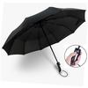 Wind Resistant Fully-Automatic Umbrella Rain Women For Men 3Folding