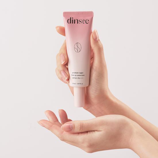 Dinsi Премиальный веганский тонирующий солнцезащитный крем 50 мл Специальный (+ 3 затяжки включены)