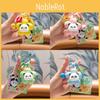 Pvc Colorful Flower Panda Keychain Adorable Key Chain Accessory For Car And Bag