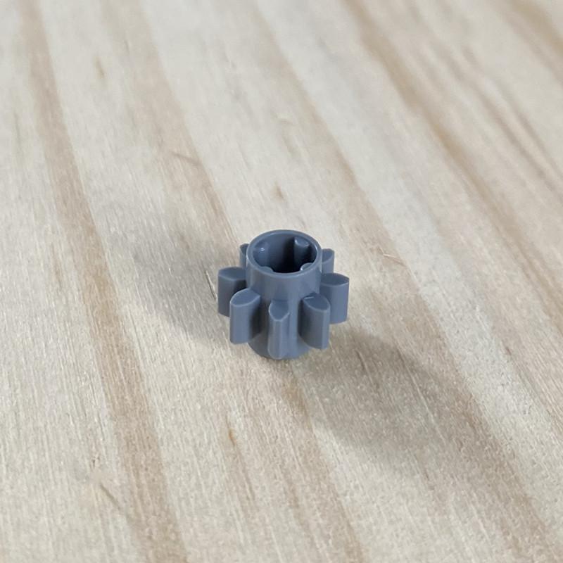 Совместимость с технологией Building Block 3647, запасные части для мелкозернистых строительных блоков 4514559, светло-серая 8-зубчатая цилиндрическая шестерня