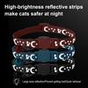 Cat Collar Adjustable Pet Collar with Bell And Safety Release Buckle Star Moon Print Breakaway Nylon Collar for Kitten Cats