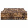 Storage Bed Frame Smoked Oak 120 x 200 cm