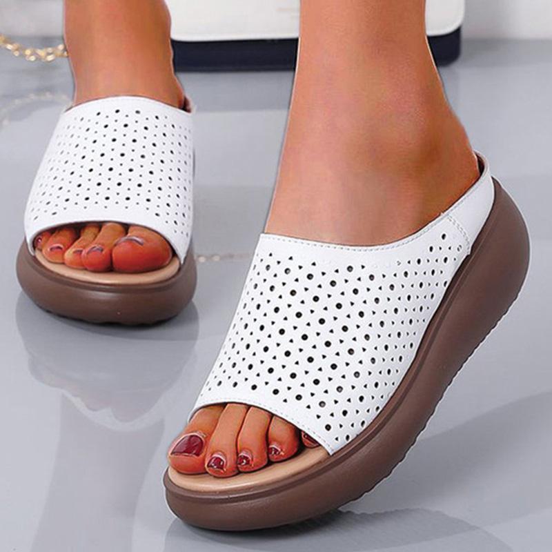 Women Sandals Soft Bottom Wedge Heels Sandals For Summer Shoes Slippers Platform Zapatos Mujeres Elegant Heeled Sandals