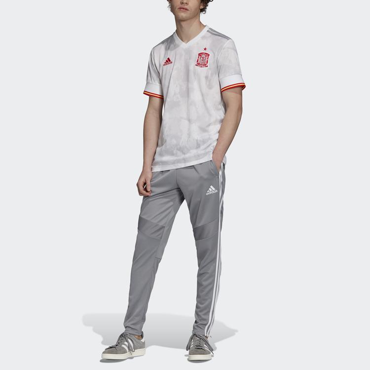 Adidas Spain National Team Away Fan Edition Jersey Men Tops White Gray EH6514