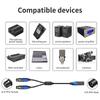 50cm 1 XLR Female To 2 XLR Male XLR Y Splitter Cable XLR Female To Dual XLR Male Y Splitter Mic Cable Microphone Splitter Cord