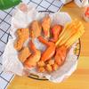 ПВХ Брелок-модель еды: Жареная курица, Куриные ножки, Крылышки, Наггетсы и Попкорн, Картофель фри Съедобная игрушка