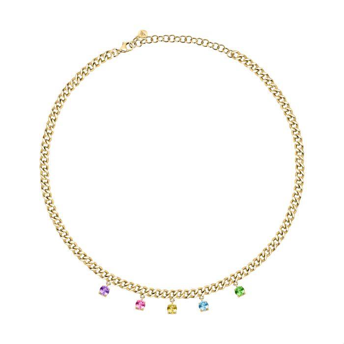 Колье из стали и кристалла - MORELLATO - SAUZ01 - Золотистый - Женский - 38+7 см - Взрослый - Кристалл