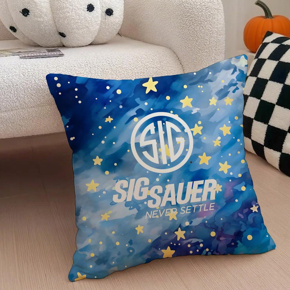 brand hardcore SIG SSauer Cushion Cover Throw Pillow Cover Hidden Button Durable Polyester Chair Cushion