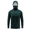 Mens Quick-Dry Breathable Fishing Shirt With Hood Face Cover Outdoor Sun Protection Long Sleeve