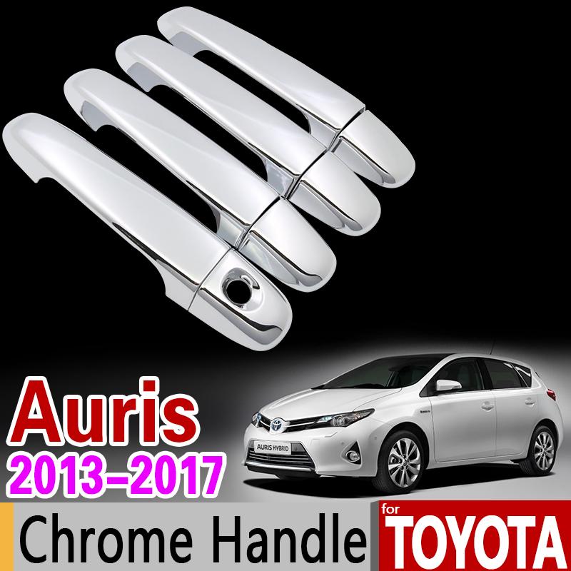 for Toyota Auris 2013-2017 E180 Chrome Handle Cover Trim Set Corolla Hatchback (AU) Scion iM 2014 2016 Accessories Car Styling