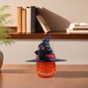 Holiday Pumpkin Decoration Colorful Halloween Pumpkin Figurine with Bat Witch Hat 3d Printed Fidget Toy for Home Office Decor