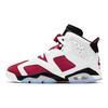 Детские кроссовки Air Jordan 6 Retro GS Carmine 2021 Белый Черный 384665-106