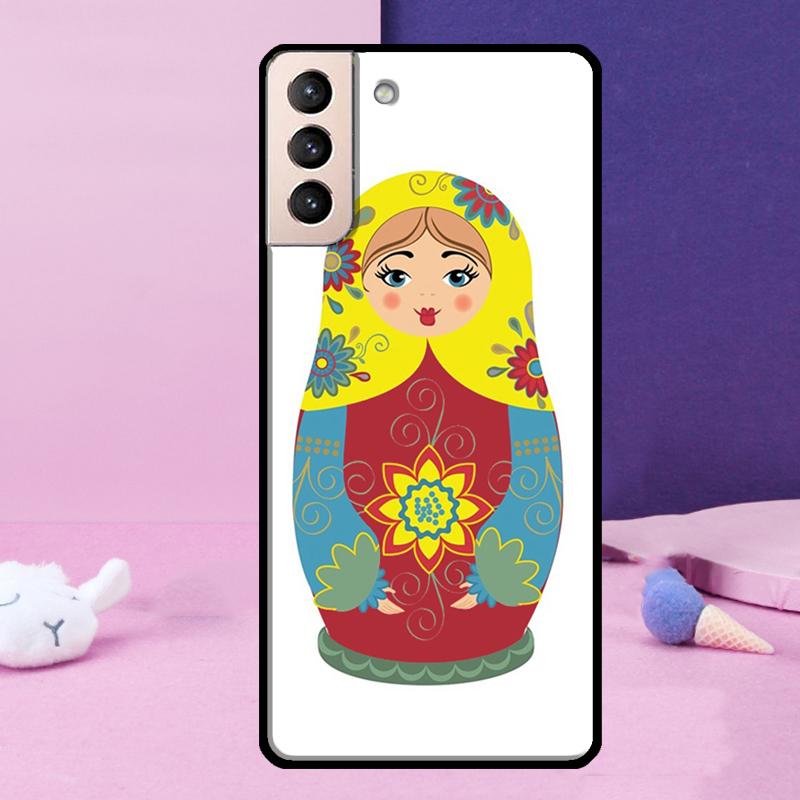 Russian Nesting Doll Phone Case For Samsung Galaxy S24 Ultra S25 Ultra S9 S10 S20 S21 S22 Plus S23 S24 FE Cover