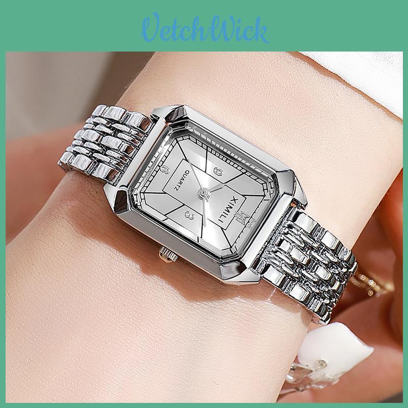 Ladies Square Dress Watch With Precise Quartz Movement For Office And Leisure