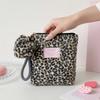 Plush Leopard Print Makeup Bag Versatile Pouches Bag Organizer Make Up Pouch Bag  Lipstick