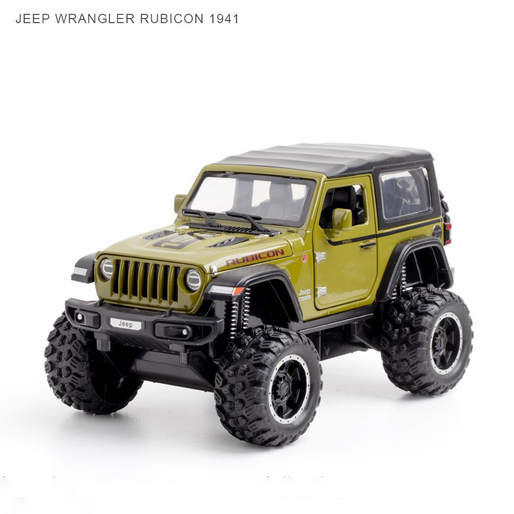 1:32 Jeeps Wrangler Rubicon Off-Road Alloy Model Car Toy Diecasts Metal Casting Sound and Light Car Toys For Children Vehicle ALS1